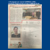 Divulgação por Jornal CORREIO LIVRE - Sindilojas Regional Nova Prata COMPARTILHA - Fecomércio-RS fortalece presença na Serra Gaúcha com visita a Nova Prata.