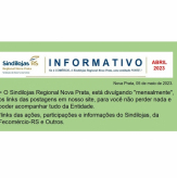 INFORMATIVO - Abril 2023 - Sindilojas Regional Nova Prata.