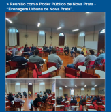 Reunião com o Poder Público de Nova Prata - “Drenagem Urbana de Nova Prata”.