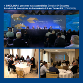 SINDILOJAS, presente nas Assembleias Gerais e 3º Encontro Estadual de Executivos da Fecomércio-RS em Torres/RS (27/03/2025).