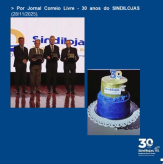 Por Jornal Correio Livre - 30 anos do SINDILOJAS (28/11/2025).
