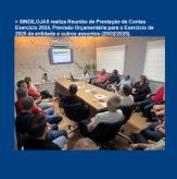 SINDILOJAS realiza Reunião de Prestação de Contas Exercício 2024, Previsão Orçamentária para o Exercício de 2025 da entidade e outros assuntos (20/02/2025).