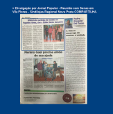 Divulgação por Jornal Popular - Reunião com Senac em Vila Flores - Sindilojas Regional Nova Prata COMPARTILHA.