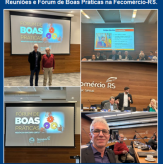 Reuniões e Fórum de Boas Práticas na Fecomércio-RS.