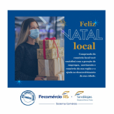 Feliz NATAL local - Valorização do comércio local - Campanha Fecomércio-RS e Sindilojas Regional Nova Prata.