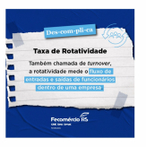 Taxa de Rotatividade - DESCOMPLICA - Por Fecomércio-RS