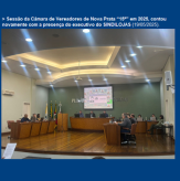 Sessão da Câmara de Vereadores de Nova Prata “15ª” em 2025, contou novamente com a presença do executivo do SINDILOJAS (19/05/2025).