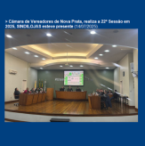 Câmara de Vereadores de Nova Prata, realiza a 22ª Sessão em 2025, SINDILOJAS esteve presente (14/07/2025).