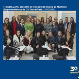 SINDILOJAS, presente na Palestra do Núcleo de Mulheres Empreendedoras da CIC Nova Prata (14/05/2026).