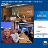 Fórum Fecomércio-RS de Negociações Coletivas 2026 (24/02/2026).
