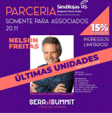 ATENÇÃO: Últimas unidades de ingressos do 1º lote de ingressos com desconto para entidade, garanta já o seu!