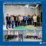 Transparência, reconstrução e compromisso com a comunidade - SINDILOJAS faz visita no HSJB de Nova Prata (11/07/2026).
