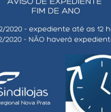 Horário de Atendimento para Natal e Final de Ano - Sindilojas Regional Nova Prata - INFORMA