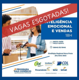 Vagas ESGOTADAS – “Curso GRATUITO - Senac - Inteligência Emocional e Vendas”.