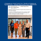 Divulgação por Jornal Correio Livre - Reunião na Prefeitura de Fagundes Varela - Sindilojas Regional Nova Prata COMPARTILHA.