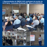 Representantes do SINDILOJAS, participam da reunião da CICS Serra - Concessão Rodovias RS - Bloco II (13/02/2025).