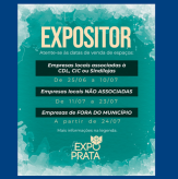 : EXPOSITOR - atente-se às datas de venda de espaços para a 5ª EXPO PRATA.