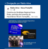 Divulgação por Rádio Ativa - Sindilojas Regional Nova Prata COMPARTILHA.