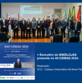 Executivo do SINDILOJAS presente no XII CIDEAD 2024.