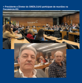 Presidente e Diretor do SINDILOJAS participam de reuniões na Fecomércio-RS (11/09/2025).