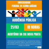 Audiência Pública - UNIVERSIDADE FEDERAL DA SERRA GAÚCHA.