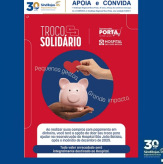 TROCO SOLIDÁRIO - Supermercados Porta, para o HSJB de Nova Prata.