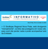 INFORMATIVO - Outubro 2023 - Sindilojas Regional Nova Prata.