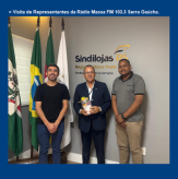 Visita de Representantes da Rádio Massa FM 103.3 Serra Gaúcha (18/02/2025).