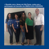 Reunião com o Senac em Vila Flores, conta com a participação do Executivo do SINDILOJAS (13/02/2025).