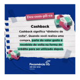 DESCOMPLICA - Por Fecomércio-RS - Cashback.