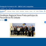 Divulgação por Fecomércio-RS - SINDILOJAS participa do “Fecomércio-RS Debate” com ex-ministro Paulo Guedes.