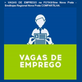 VAGAS DE EMPREGO na FGTAS/Sine Nova Prata - Sindilojas Regional Nova Prata COMPARTILHA.