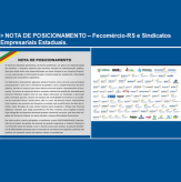 NOTA DE POSICIONAMENTO – Fecomércio-RS e Sindicatos Empresariais Estaduais.