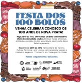 FESTA DOS 100 BOLOS, no Centenário de Nova Prata - Sindilojas Regional Nova Prata - APOIA e CONVIDA. 