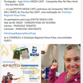 Divulgação - Loja EFEITTO MODA CAFÉ - Campanha Meu Pai Meu Herói - Dia dos Pais 2024.