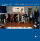 Sindilojas prestigia 3ª edição do ‘Café com Turismo’ em Nova Prata (13/07/2026).