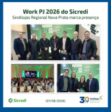 Work PJ 2026 do Sicredi, Sindilojas Regional Nova Prata marca presença. (07/08/2026).