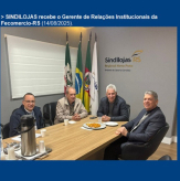 SINDILOJAS recebe o Gerente de Relações Institucionais da Fecomercio-RS (14/08/2025).