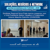 Senac Nova Prata realiza edição de sucesso do evento "Soluções, Negócios & Network" com foco na Matriz Econômica do Turismos (23/09/2026).