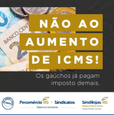 NÃO ao aumento do ICMS!