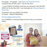 Divulgação - Divulgação - Loja Espaço da Moda - Campanha Meu Pai Meu Herói - Dia dos Pais 2024.