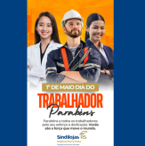 1º de maio de 2024 - DIA DO TRABALHADOR – Sindilojas Regional Nova Prata.