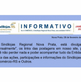 INFORMATIVO - Janeiro 2023 - Sindilojas Regional Nova Prata.