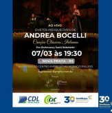 As entidades de Nova Prata — CDL, CIC e SINDILOJAS — apoiam a cultura e os grandes eventos da nossa cidade!